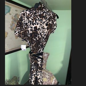 Petite animal print dress